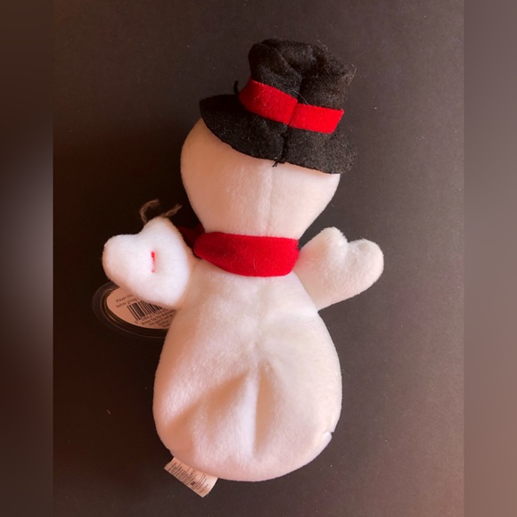 RARE TY Beanie Baby “Snowball” the Snowman with TAG ERRORS and PVC PELLETS - Picture 2 of 10
